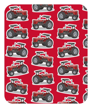 Furrow & Fields Baby Bodysuit Baby Massey Ferguson 399 Tractor Bodysuit – Red Pattern Quality Farmers Merch