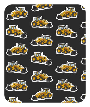 Furrow & Fields Baby Bodysuit Baby Massey Ferguson 50E Digger Bodysuit – Charcoal Pattern Quality Farmers Merch