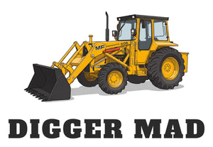 Furrow & Fields Baby Bodysuit Baby Massey Ferguson 50E Digger Bodysuit – Digger Mad Quality Farmers Merch