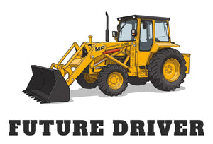 Furrow & Fields Baby Bodysuit Baby Massey Ferguson 50E Digger Bodysuit – Future Driver Quality Farmers Merch