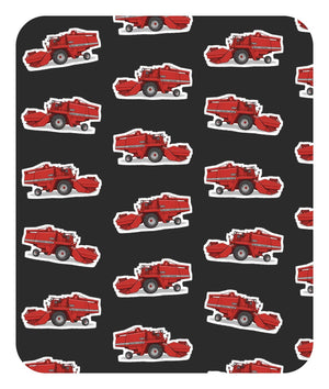 Furrow & Fields Baby Bodysuit Baby Massey Ferguson 520 Combine Bodysuit – Charcoal Pattern Quality Farmers Merch