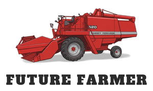 Furrow & Fields Baby Bodysuit Baby Massey Ferguson 520 Combine Bodysuit – Future Farmer Quality Farmers Merch