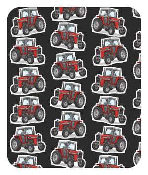 Furrow & Fields Baby Bodysuit Baby Massey Ferguson 590 Tractor Bodysuit – Charcoal Pattern Quality Farmers Merch