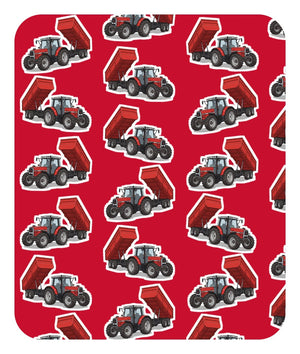 Furrow & Fields Baby Bodysuit Baby Massey Ferguson 6180 Tractor Bodysuit – Red Pattern Quality Farmers Merch
