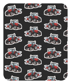 Furrow & Fields Baby Bodysuit Baby Massey Ferguson 6255 Tractor Bodysuit – Charcoal Pattern Quality Farmers Merch
