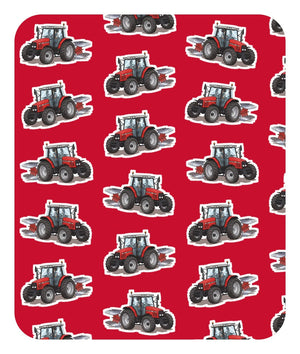 Furrow & Fields Baby Bodysuit Baby Massey Ferguson 6255 Tractor Bodysuit – Red Pattern Quality Farmers Merch