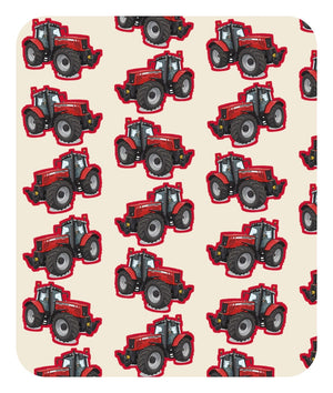 Furrow & Fields Baby Bodysuit Baby Massey Ferguson 6480 Tractor Bodysuit – Cream Pattern Quality Farmers Merch