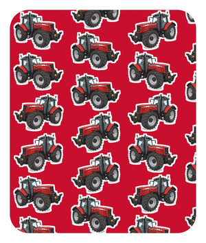 Furrow & Fields Baby Bodysuit Baby Massey Ferguson 6480 Tractor Bodysuit – Red Pattern Quality Farmers Merch