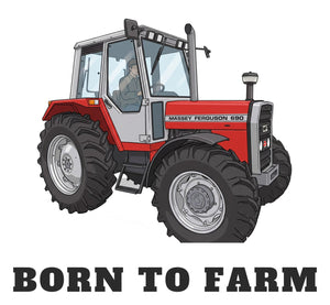 Furrow & Fields Baby Bodysuit Baby Massey Ferguson 690 Tractor Bodysuit – Born to Farm Quality Farmers Merch