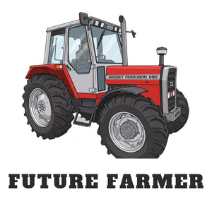 Furrow & Fields Baby Bodysuit Baby Massey Ferguson 690 Tractor Bodysuit – Future Farmer Quality Farmers Merch