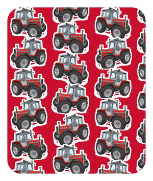 Furrow & Fields Baby Bodysuit Baby Massey Ferguson 690 Tractor Bodysuit – Red Pattern Quality Farmers Merch