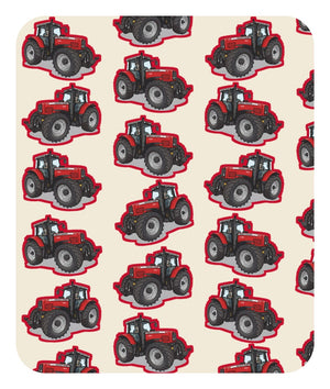 Furrow & Fields Baby Bodysuit Baby Massey Ferguson 7495 Tractor Bodysuit – Cream Pattern Quality Farmers Merch
