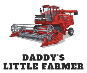 Furrow & Fields Baby Bodysuit Baby Massey Ferguson 760 Combine Bodysuit – Daddy's Little Farmer Quality Farmers Merch