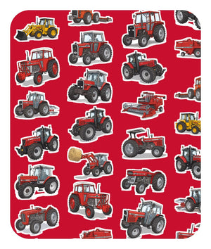 Furrow & Fields Baby Bodysuit Baby Massey Ferguson Tractors Bodysuit – Red Pattern Quality Farmers Merch