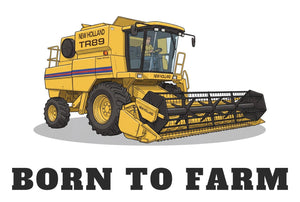 Furrow & Fields Baby Bodysuit Baby New Holland TR 89 Combine Bodysuit – Born to Farm Quality Farmers Merch