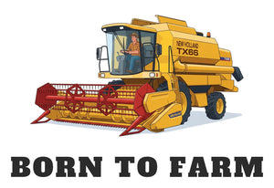 Furrow & Fields Baby Bodysuit Baby New Holland TX66 Combine Bodysuit – Born to Farm Quality Farmers Merch