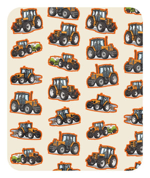 Furrow & Fields Baby Bodysuit Baby Renault Tractors Bodysuit – Cream Pattern Quality Farmers Merch