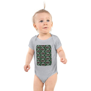 Furrow & Fields Baby Bodysuit Heather / 12 months Baby Fendt 1050 Vario Tractor Bodysuit – Green Pattern Quality Farmers Merch