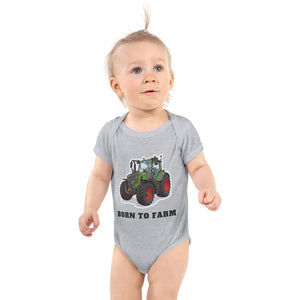 Furrow & Fields Baby Bodysuit Heather / 12 months Baby Fendt 516 Vario Tractor Bodysuit – Born to Farm Quality Farmers Merch
