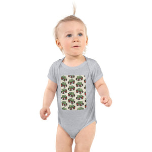 Furrow & Fields Baby Bodysuit Heather / 12 months Baby Fendt Dieselross Tractor Bodysuit – Cream Pattern Quality Farmers Merch