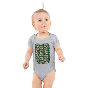 Furrow & Fields Baby Bodysuit Heather / 12 months Baby Fendt Dieselross Tractor Bodysuit – Green Pattern Quality Farmers Merch