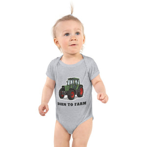 Furrow & Fields Baby Bodysuit Heather / 12 months Baby Fendt Favorit 611 Tractor Bodysuit – Born to Farm Quality Farmers Merch