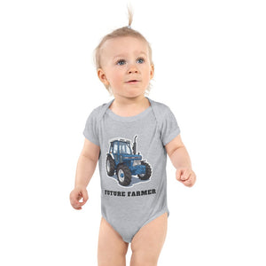 Furrow & Fields Baby Bodysuit Heather / 12 months Baby Ford 5610 Tractor Bodysuit – Future Farmer Quality Farmers Merch