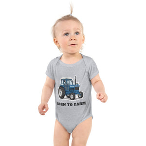 Furrow & Fields Baby Bodysuit Heather / 12 months Baby Ford 6700 Tractor Bodysuit – Born to Farm Quality Farmers Merch