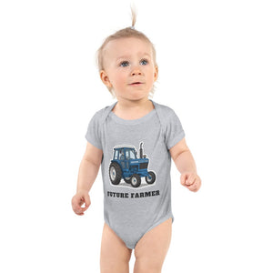 Furrow & Fields Baby Bodysuit Heather / 12 months Baby Ford 6700 Tractor Bodysuit – Future Farmer Quality Farmers Merch