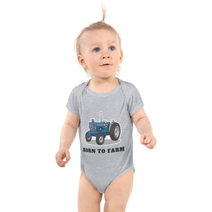 Furrow & Fields Baby Bodysuit Heather / 12 months Baby Ford 7000 Tractor Bodysuit – Born to Farm Quality Farmers Merch