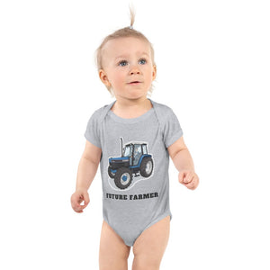 Furrow & Fields Baby Bodysuit Heather / 12 months Baby Ford 7740 Tractor Bodysuit – Future Farmer Quality Farmers Merch