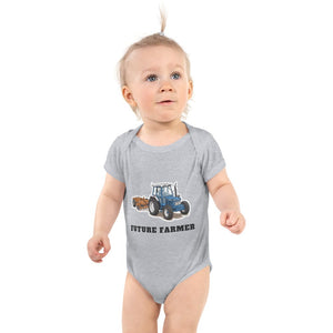 Furrow & Fields Baby Bodysuit Heather / 12 months Baby Ford 7810 Tractor Bodysuit – Future Farmer Quality Farmers Merch