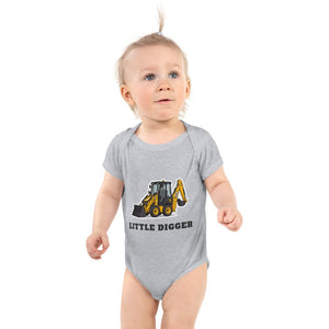 Furrow & Fields Baby Bodysuit Heather / 12 months Baby JCB 1CX Digger Bodysuit – Little Digger Quality Farmers Merch