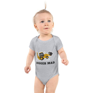 Furrow & Fields Baby Bodysuit Heather / 12 months Baby JCB 3CX Sitemaster SRS Digger Bodysuit – Digger Mad Quality Farmers Merch