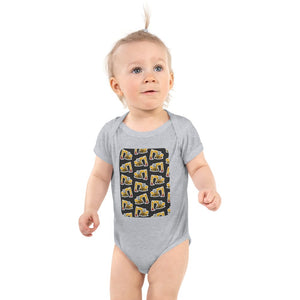Furrow & Fields Baby Bodysuit Heather / 12 months Baby JCB 804 Digger Bodysuit – Charcoal Pattern Quality Farmers Merch