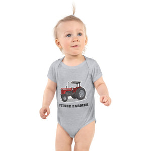 Furrow & Fields Baby Bodysuit Heather / 12 months Baby Massey Ferguson 399 Tractor Bodysuit – Future Farmer Quality Farmers Merch