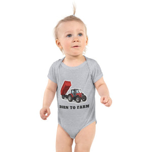 Furrow & Fields Baby Bodysuit Heather / 12 months Baby Massey Ferguson 6180 Tractor Bodysuit – Born to Farm Quality Farmers Merch