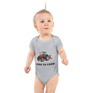 Furrow & Fields Baby Bodysuit Heather / 12 months Baby Massey Ferguson 6255 Tractor Bodysuit – Born to Farm Quality Farmers Merch