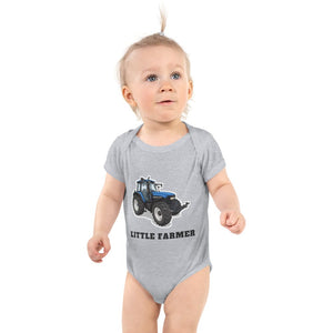Furrow & Fields Baby Bodysuit Heather / 12 months Baby New Holland TM 135 Tractor Bodysuit – Little Farmer Quality Farmers Merch