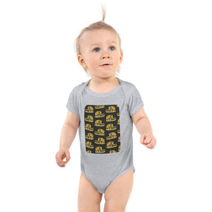 Furrow & Fields Baby Bodysuit Heather / 12 months Baby New Holland TR 89 Combine Bodysuit – Charcoal Pattern Quality Farmers Merch