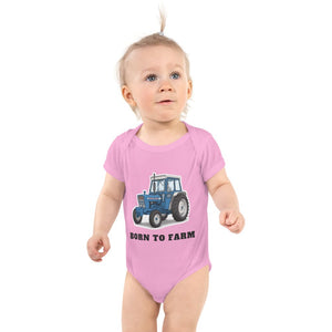 Furrow & Fields Baby Bodysuit Pink / 12 months Baby Ford 4000 Tractor Bodysuit – Born to Farm Quality Farmers Merch