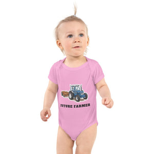 Furrow & Fields Baby Bodysuit Pink / 12 months Baby Ford 7810 Tractor Bodysuit – Future Farmer Quality Farmers Merch