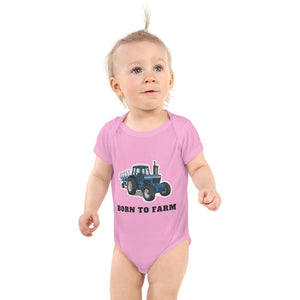 Furrow & Fields Baby Bodysuit Pink / 12 months Baby Ford 9700 Tractor Bodysuit – Born to Farm Quality Farmers Merch