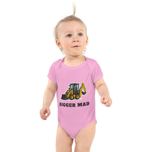 Furrow & Fields Baby Bodysuit Pink / 12 months Baby JCB 1CX Digger Bodysuit – Digger Mad Quality Farmers Merch
