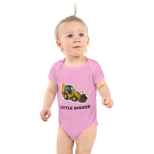 Furrow & Fields Baby Bodysuit Pink / 12 months Baby JCB 3CX Sitemaster Plus Digger Bodysuit – Little Digger Quality Farmers Merch