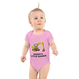 Furrow & Fields Baby Bodysuit Pink / 12 months Baby JCB 804 Digger Bodysuit – Daddy's Little Digger Quality Farmers Merch
