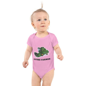 Furrow & Fields Baby Bodysuit Pink / 12 months Baby John Deere 1085 Combine Bodysuit – Future Farmer Quality Farmers Merch