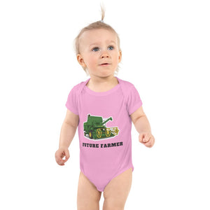 Furrow & Fields Baby Bodysuit Pink / 12 months Baby John Deere 530 Combine Bodysuit – Future Farmer Quality Farmers Merch