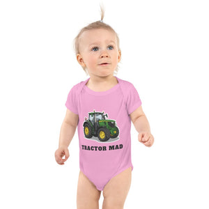 Furrow & Fields Baby Bodysuit Pink / 12 months Baby John Deere 6R 250 Tractor Bodysuit – Tractor Mad Quality Farmers Merch