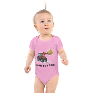 Furrow & Fields Baby Bodysuit Pink / 12 months Baby Massey Ferguson 3070 Tractor Bodysuit – Born to Farm Quality Farmers Merch